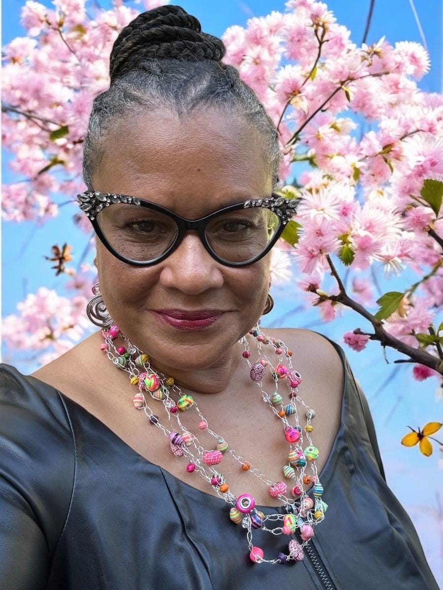 Multi-Colored Wire Crochet Necklace