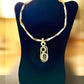 Silver Gold Abstract Choker Necklace