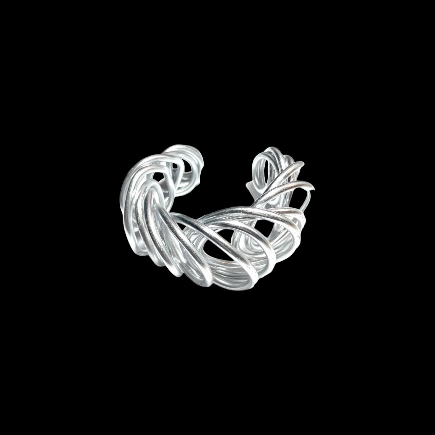 Silver Swirl Cuff Bracelet