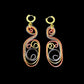 Tri-Color Artsy Abstract Earrings