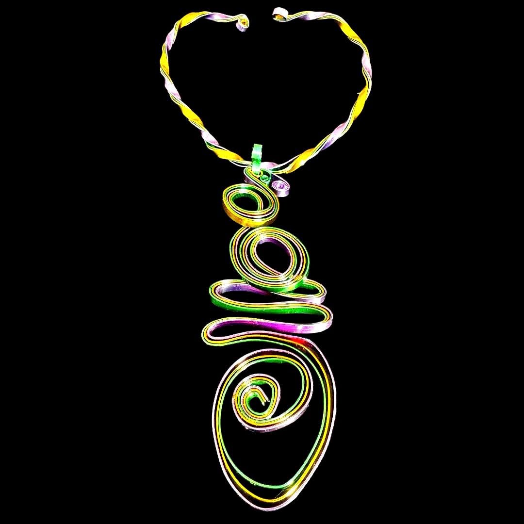 Mardi Gras inspired Choker Necklace