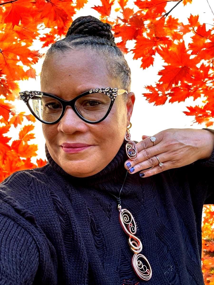 Tri-Color Artsy Abstract Earrings