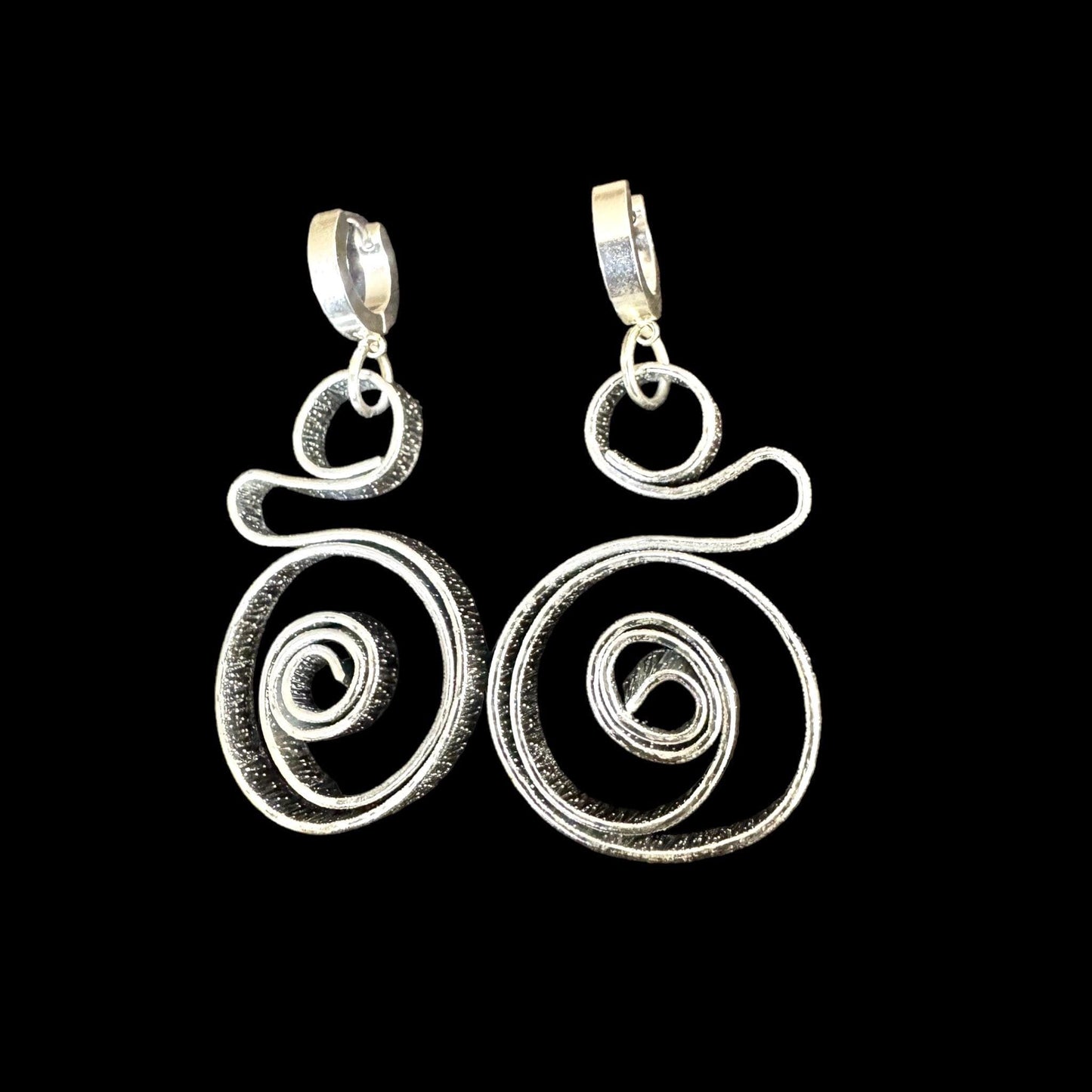Silver Abstract shape Earrings