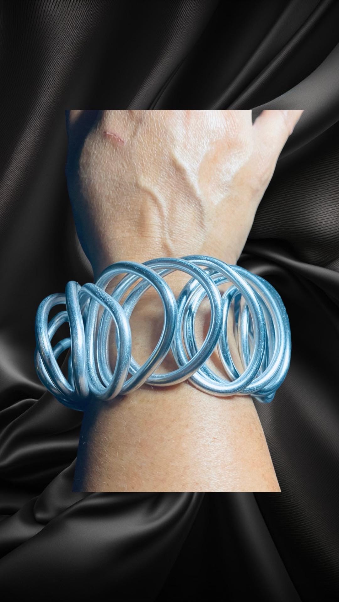 Silver Swirl Cuff Bracelet