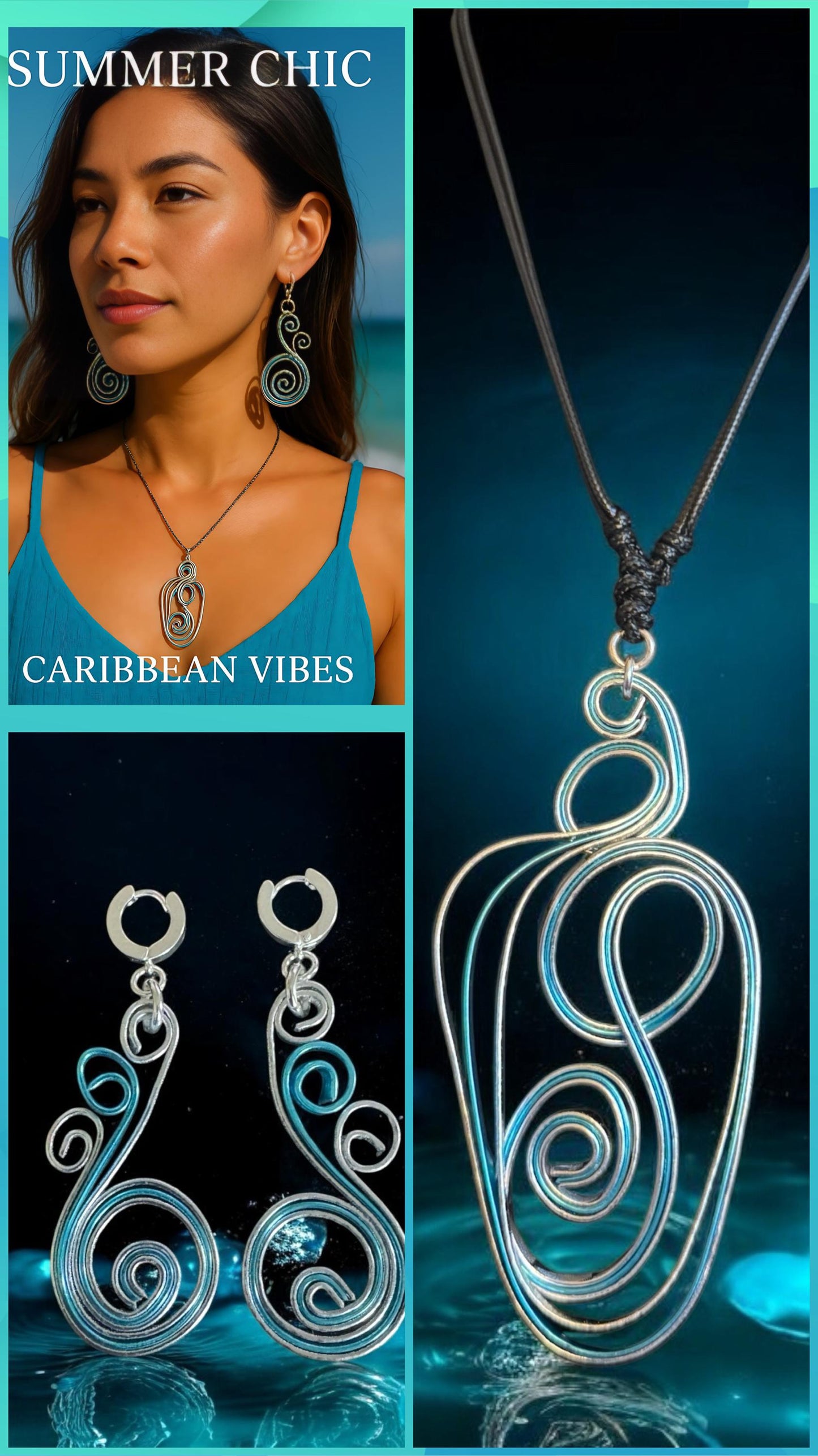 Serenity Flow” Artisan Pendant Necklace