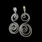 Silver S-Shaped Swirl Earrings